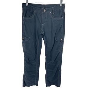 Kuhl Womens Cargo Pants Born in the Mountains Hiking Outdoor Pocket Black 4 Reg
